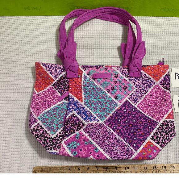 VERA BRADLEY Hadley Tote Satchel Shoulder Bag Cotton Modern Medley - Picture 1 of 5